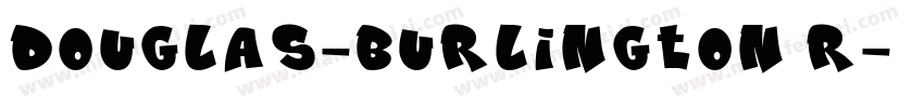 Douglas-Burlington R字体转换